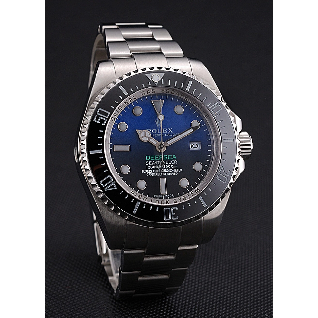 Best AAA Replica Sites 622847 Swiss And Dial Dweller Black Deepsea Case James Stainless Cameron Bracelet Steel 0602